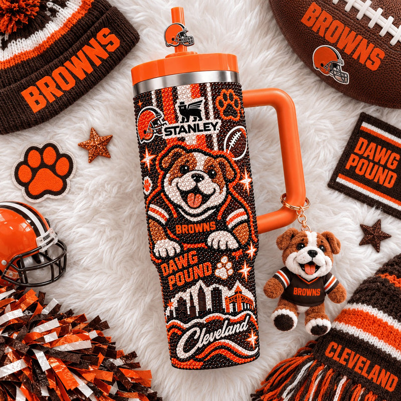 Cleveland Football Jewel 40oz Tumbler