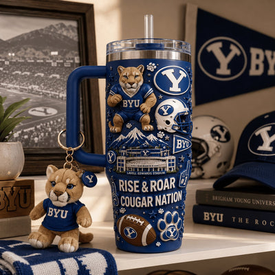 Provo Cougar Football Starry 40oz Tumbler