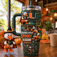 Miami Hurricane Football Luxe 40oz Tumbler