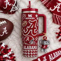 Tuscaloosa Crimson Glam 40oz Tumbler