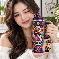 Rainbow Piano Rock Jewel 40oz Tumbler