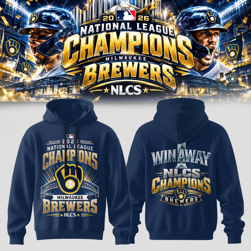 Milwaukee Win Away Navy Baseball Hoodie