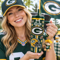 Green Bay Football Dazzle 40oz Tumbler