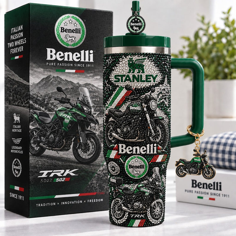 Italian Motorcycle Gilded 40oz Tumbler
