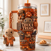 Halloween Trick Treat Aurora 40oz Tumbler
