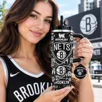 Brooklyn Basketball Dazzle 40oz Tumbler