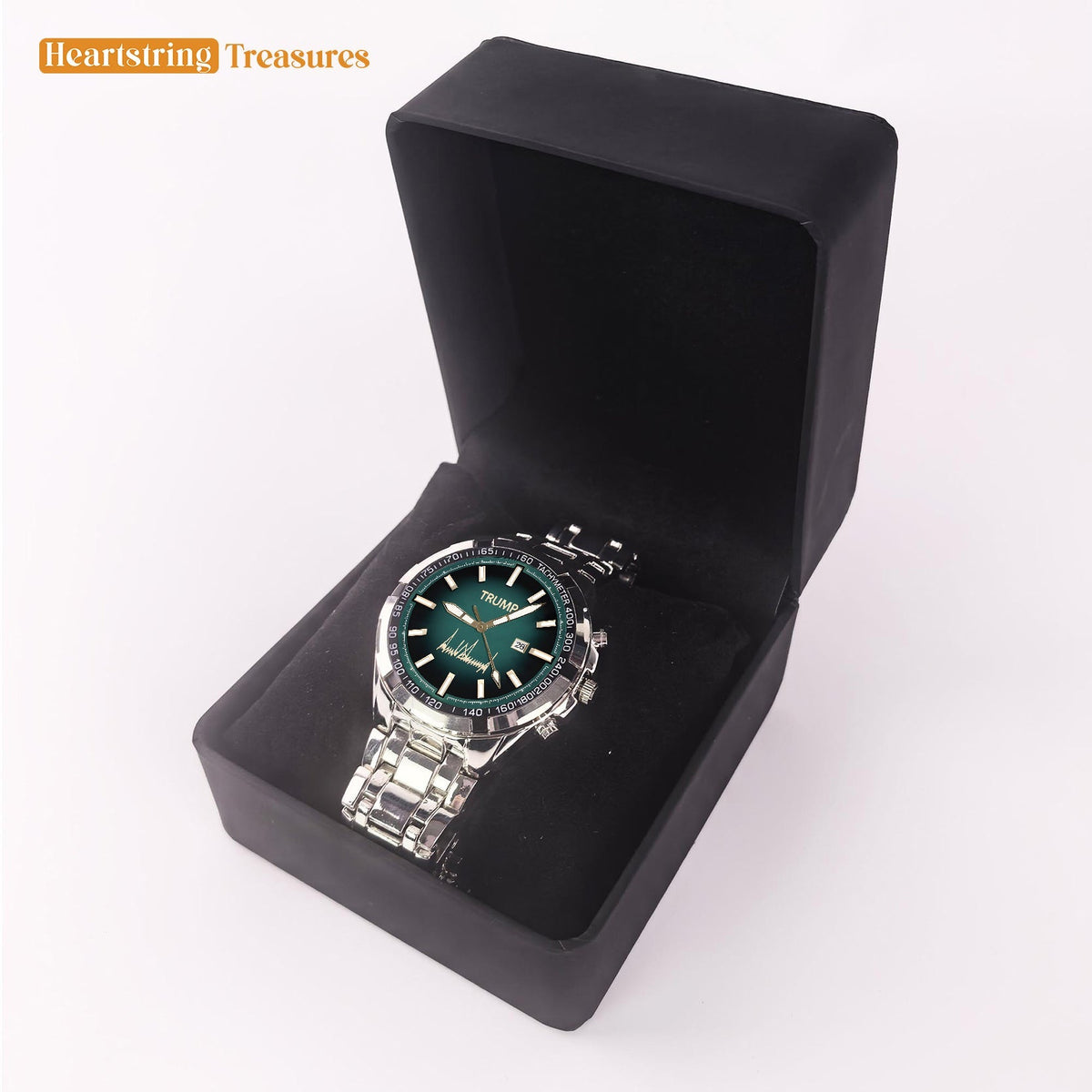 TRUMP Watch 2025 - Emerald Steel - Gift Watch for Fans
