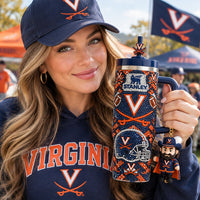 Virginia Cavalier Football Glam 40oz Tumbler