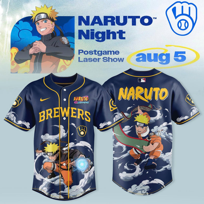 Milwaukee Ninja Night Navy Cloud Baseball Jersey