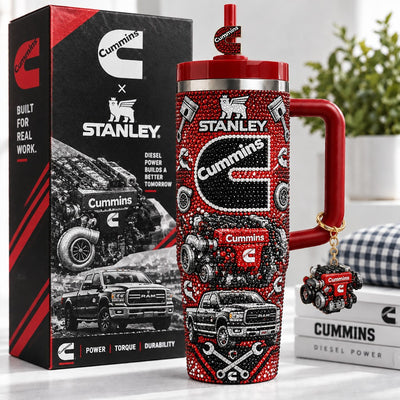 Diesel Power Engine Luxe 40oz Tumbler