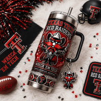 Lubbock Red Raider Glam 40oz Tumbler