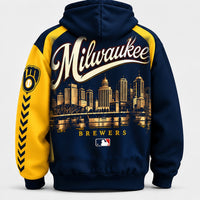 Milwaukee Gold Trim Baseball Hoodie