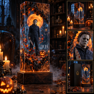 Haddonfield Story Cube Resin Lamp