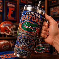 Gainesville Gator Football Glam 40oz Tumbler