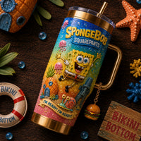 Undersea Sponge Cartoon Luxe 40oz Tumbler