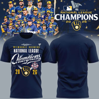 Milwaukee Plain Back Navy Baseball T-Shirt