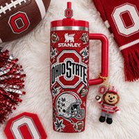 Columbus Buckeye Football Gilded 40oz Tumbler