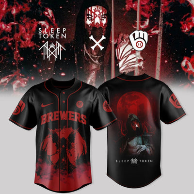 Milwaukee Ritual Night Red Black Baseball Jersey