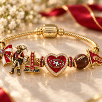San Francisco Football Fan Charm Bracelet
