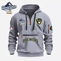 Milwaukee Navy Hooded Baseball Hoodie