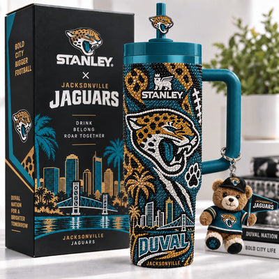 Jacksonville Football Glam 40oz Tumbler