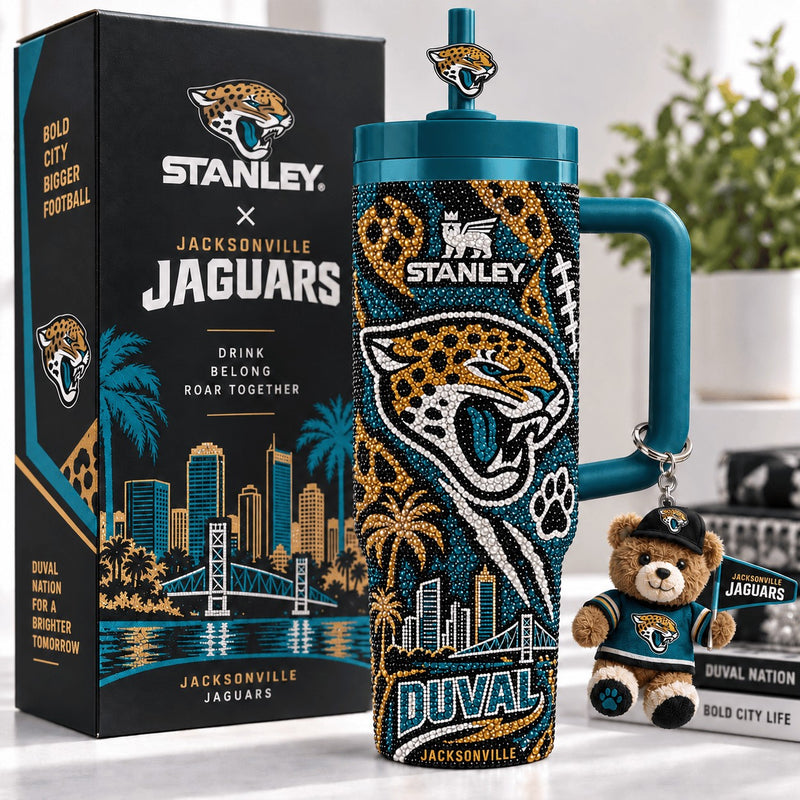 Jacksonville Football Glam 40oz Tumbler