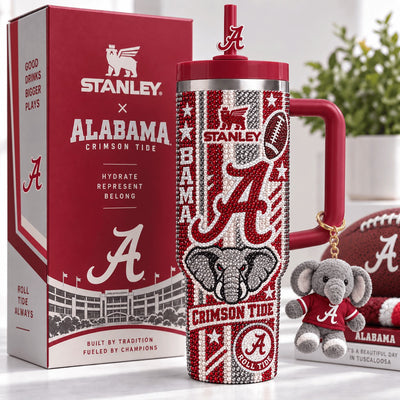 Tuscaloosa Crimson Dazzle 40oz Tumbler