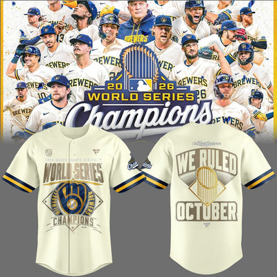 Milwaukee Cream Crest Baseball Jersey