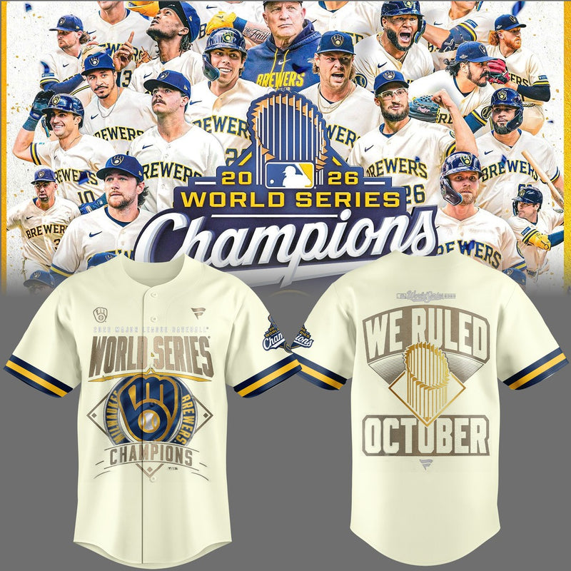 Milwaukee Cream Crest Baseball Jersey
