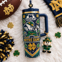 South Bend Irish Football Glam 40oz Tumbler