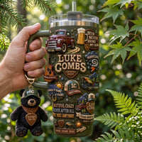 Country Crooner Bear Glam 40oz Tumbler