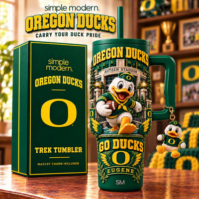 Eugene Duck Football Aurora 40oz Tumbler