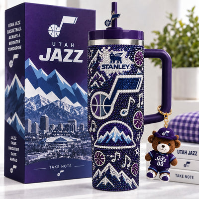 Utah Basketball Glam 40oz Tumbler