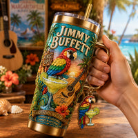 Island Margarita Parrot Gilded 40oz Tumbler