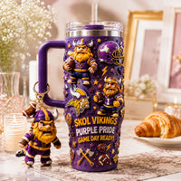 Minnesota Football Gilded 40oz Tumbler