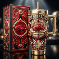 Arkansas Gridiron Jewel 40oz Tumbler