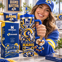 Los Angeles Ram Football Glam 40oz Tumbler