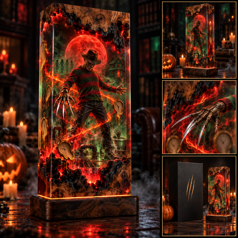 Elm Street Story Cube Resin Lamp
