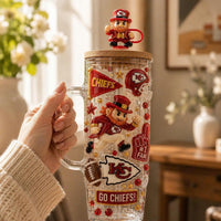 Kansas City Football Luxe 40oz Tumbler