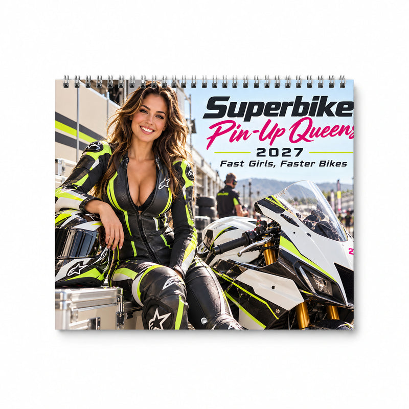 Superbike Pin Up Queens 2027 Wall Calendar