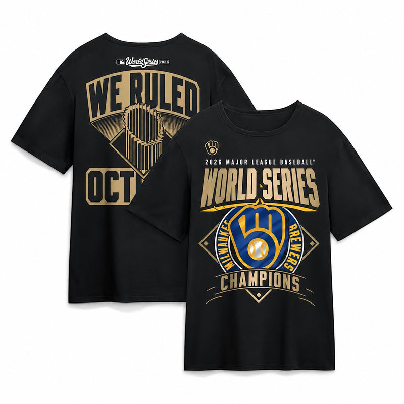 Milwaukee Black Baseball T-Shirt
