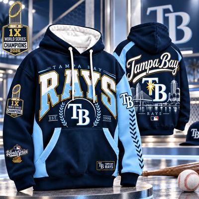 Tampa Bay Baseball White Varsity Hoodie