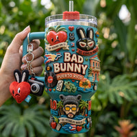 Puerto Rico Tropical Aurora 40oz Tumbler