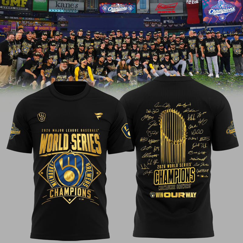 Milwaukee Black Crest Baseball T-Shirt
