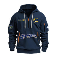 Milwaukee Retro Script White Baseball Hoodie