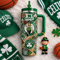 Boston Basketball Bling 40oz Tumbler