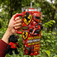 Italian Racing Red Gilded 40oz Tumbler