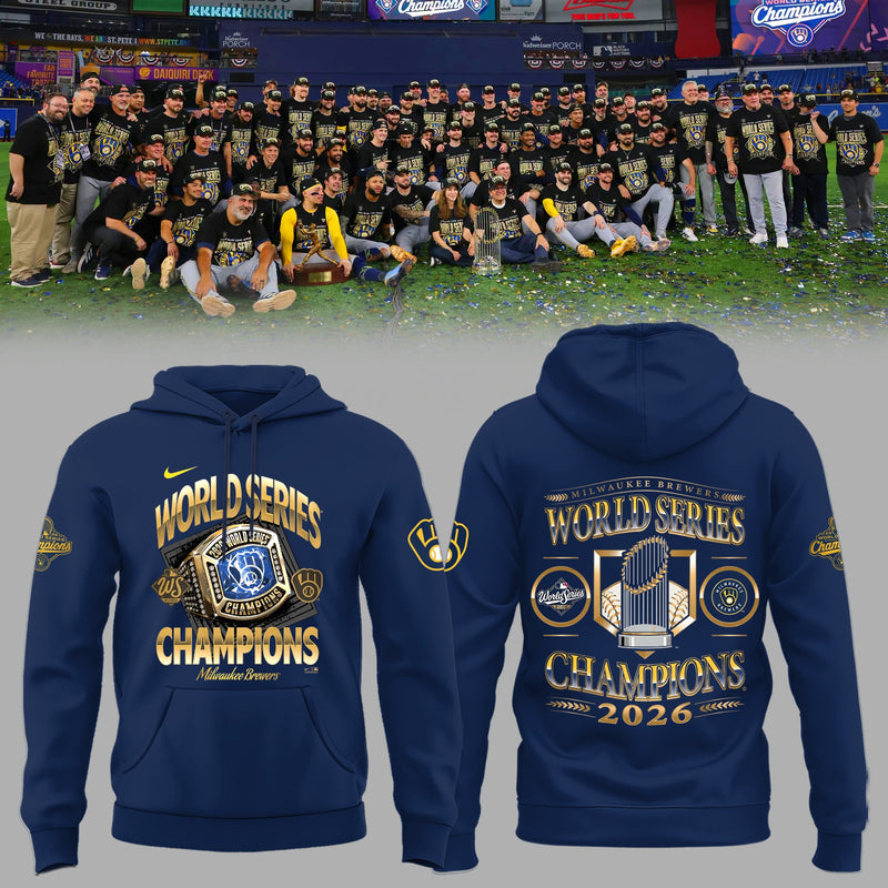 Milwaukee Ring Navy Baseball Hoodie