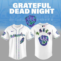 Milwaukee Jam Band Night White Baseball Jersey
