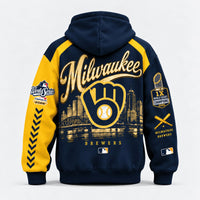 Milwaukee Gold Sleeve Baseball Hoodie